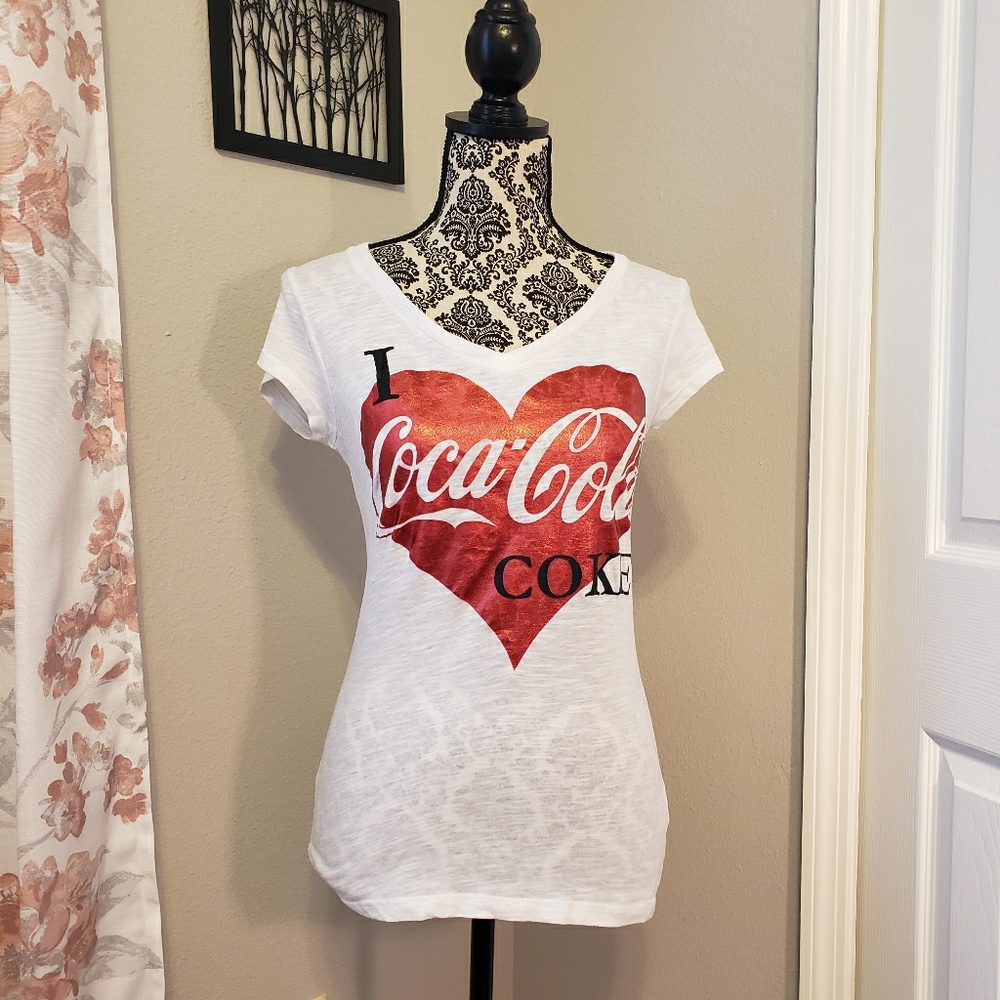 Coca-Cola T-Shirt I love CocaCola Coke Size S